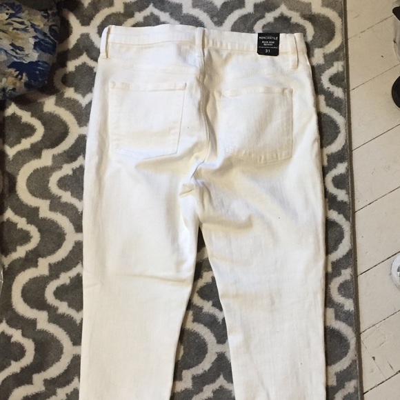 NWT J. Crew 10" highest-rise White Denim Jeans - Picture 3 of 4